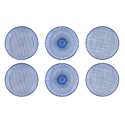 Bjorn Assiette PATTERN Ø26cm - 6 pièces - Dark blue