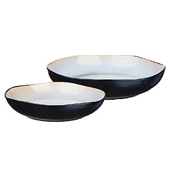 Bjorn Corbeille à fruits IRIS Ø27,5cm et Ø32,5cm - 2 pièces - Blanc ivoire