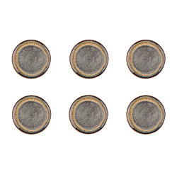 Bjorn Assiette GENESIS Ø20,5cm - 6 pièces - Basalte