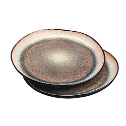 Avis Bjorn Plateau de service IRIS Ø32cm - 2 pièces - Marron sauvage