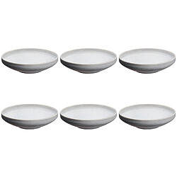 Bjorn Assiette creuse STONE Ø20cm - 6 pièces - Gris lune