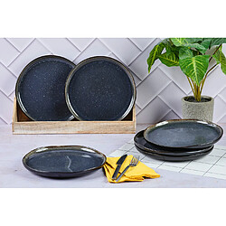 Bjorn Assiette IRIS Ø26cm - 6 pièces - Bleu nuit