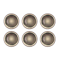 Bjorn Assiette IRIS Ø26cm - 6 pièces - Marron sauvage
