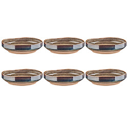 Bjorn Assiette creuse GENESIS Ø21cm - 6 pièces - Basalte