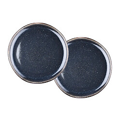 Bjorn Plateau de service IRIS Ø32cm - 2 pièces - Bleu nuit