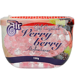 Active Air Désodorisant Gel Parfum Très baie 150g pour Voiture ou Salle de Bain Rose