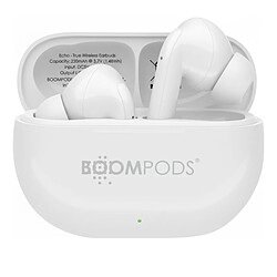 Boompods Écouteurs Bluetooth Sans Fil 5.3 avec Son Immersif pour Sport IPX4 Beige
