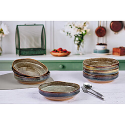 Bjorn Assiette creuse GENESIS Ø21cm - 6 pièces - Basalte