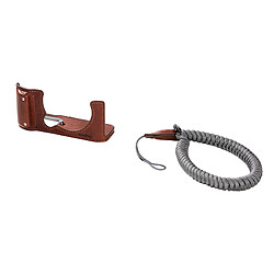 SMALLRIG 4880 Camera Leather Half Case Kit for FUJIFILM X-M5 (Brown)