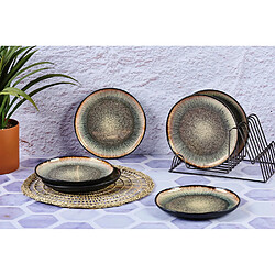 Bjorn Assiette IRIS Ø21,5cm - 6 pièces - Marron sauvage