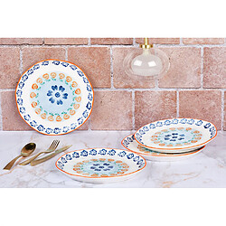 Bjorn Assiette NAPOLI Ø27cm - 4 pièces - Agrume