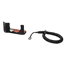 SMALLRIG 4879 Camera Leather Half Case Kit for FUJIFILM X-M5 (Black)