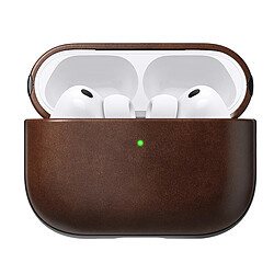 Nomad Coque pour AirPods Pro 3 Modèle Modern Leather Antichoc Marron