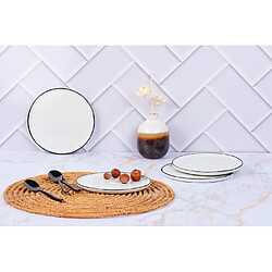 Bjorn Assiette PURE Ø16,5cm - 4 pièces - Blanc Neige
