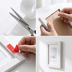 Avis Avizar Ruban Adhésif Nano Tape Fixation Double-face 3cm x 1m et sans Perçage Blanc