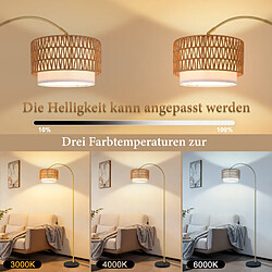 Avis Nettlife Lampadaire Boho en rotin - Noir