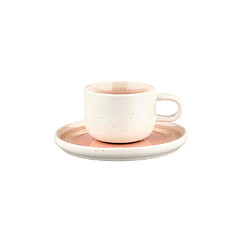 Acheter Bjorn Tasse 20cl et soucoupe Ø15cm OXYGEN - 12 pièces - Rose poudre