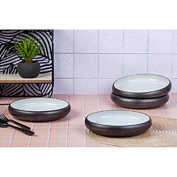 Bjorn Assiette creuse GOURMET Ø21,5cm - 4 pièces - Onyx