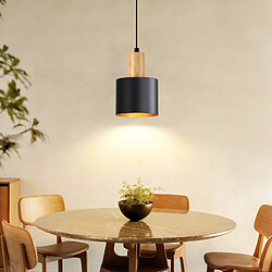 ZMH Suspension Vintage Suspension Noir E27 Hauteur Réglable 40w (sans Ampoule)