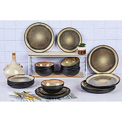 Bjorn Service Les Essentiels IRIS - 18 pièces - Marron sauvage