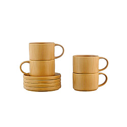 Avis Bjorn Tasse SCANDI 15cl et soucoupe Ø12cm - 8 pièces - Ocre