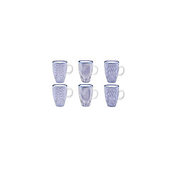 Bjorn Tasse PATTERN 9cl - 6 pièces - Dark blue
