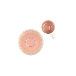 Bjorn Tasse 20cl et soucoupe Ø15cm OXYGEN - 12 pièces - Rose poudre pas cher