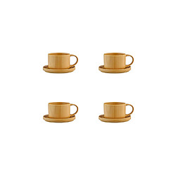 Bjorn Tasse SCANDI 15cl et soucoupe Ø12cm - 8 pièces - Ocre