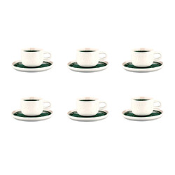 Bjorn Tasse 20cl et soucoupe Ø15cm OXYGEN - 12 pièces - Vert de gris