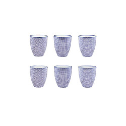 Bjorn Mug PATTERN 30cl - 6 pièces - Dark blue
