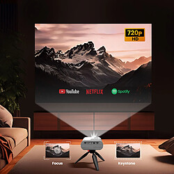 Acheter Hoco Hoko Vidéoprojecteur Android HD 720p WiFi Bluetooth HDMI avec Applications Streaming Blanc