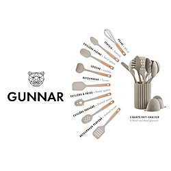 Avis Bjorn Set d'ustensiles de cuisine en bois et silicone GUNNAR - 11 pièces