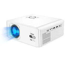 Hoco Hoko Mini Vidéoprojecteur Android Full HD 1080p Wi-Fi 5GHz Bluetooth HDMI USB Blanc