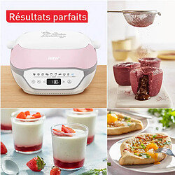 Machine à gâteau et à pain 1200w rose/blanc - KD850110 - Cake Factory - TEFAL pas cher