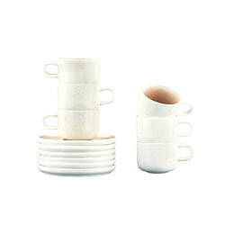 Avis Bjorn Tasse 20cl et soucoupe Ø15cm OXYGEN - 12 pièces - Rose poudre