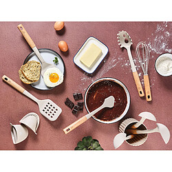 Bjorn Set d'ustensiles de cuisine en bois et silicone GUNNAR - 11 pièces pas cher
