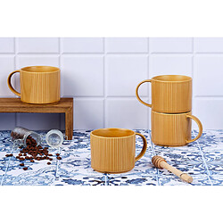 Bjorn Mug SCANDI 50cl - 4 pièces - Ocre