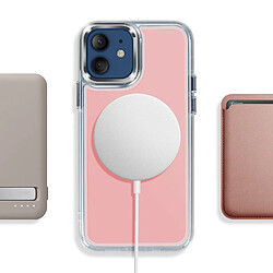 Avizar Coque MagSafe pour iPhone 12 / 12 Pro Protection Bi-matière Ultra Renforcé Rose pas cher