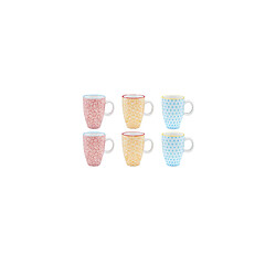 Bjorn Tasse PATTERN 9cl - 6 pièces - Color