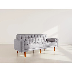Avis Bestmobilier Suzanne - Banquette 2 places convertible clic-clac en tissu texturé