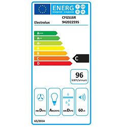 Groupe filtrant 53cm 600m3/h noir - CFG516R - Série 600 - ELECTROLUX