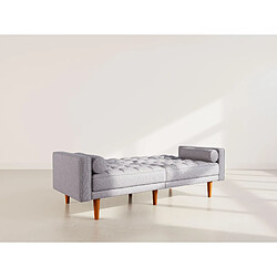 Bestmobilier Suzanne - Banquette 2 places convertible clic-clac en tissu texturé pas cher