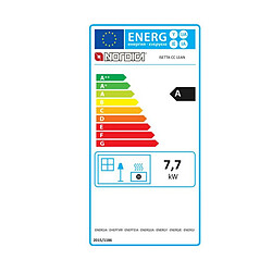 La Nordica Extraflame Poêle à bois 7.7kw fonte émaillée noir - ISETTACCLEAN - NORDICA EXTRAFLAME