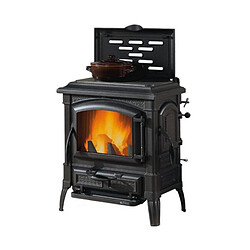 La Nordica Extraflame Poêle à bois 7.7kw fonte émaillée noir - ISETTACCLEAN - NORDICA EXTRAFLAME