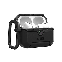 UAG Coque Plasma pour Boitier AirPods Pro 3 2025 avec Mousqueton Noir