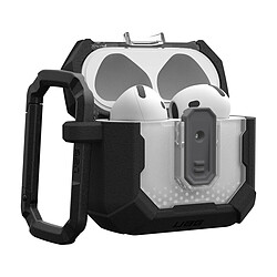 UAG Coque pour AirPods 4 Collection Plasma avec Mousqueton Noir