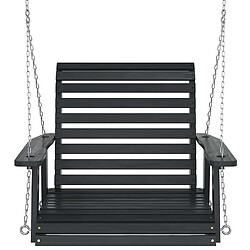 Acheter vidaXL Chaise balançoire de jardin chaînes en métal bois massif sapin