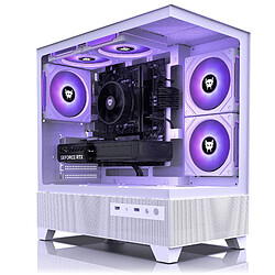BEASTCOM Q5 Pro Gaming Blanc, AMD Ryzen 5 8400F, NVIDIA RTX 5060, 16 Go RAM, 1 To
