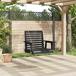 Avis vidaXL Chaise balançoire de jardin chaînes en métal bois massif sapin