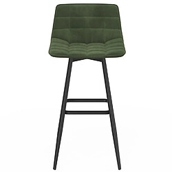 Avis Idmarket Tabourets MADY vert velours x4
